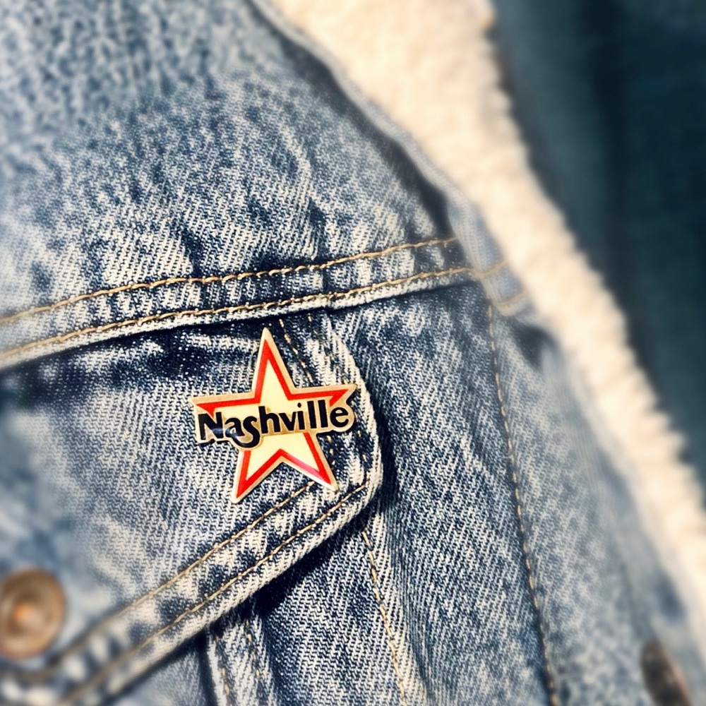 Vintage Nashville Star Enamel Pin